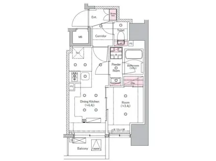 SYFORME ITABASHI III(1DK/5階)の間取り写真