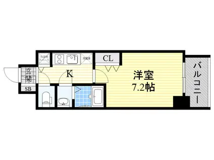 CHEZ・MOI・YOKOZUTUMI(1K/5階)の間取り写真