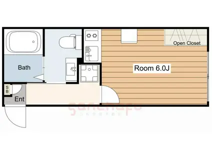 BELLE VILLE南千住(ワンルーム/3階)の間取り写真