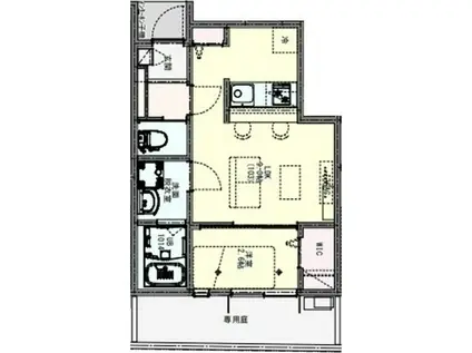 プラチナコート町田(1LDK/1階)の間取り写真