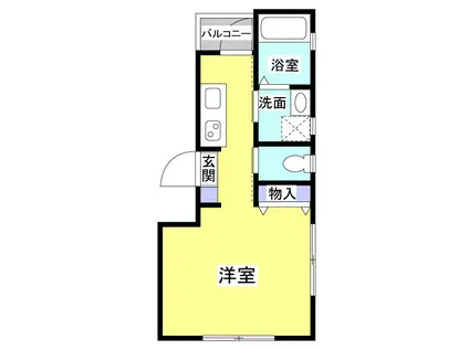 ISORA一番館(ワンルーム/4階)の間取り写真
