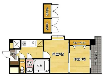 ORIENT BLD NO.87 マリアージュステーション(2K/7階)の間取り写真