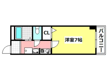 グランシャリオ双葉(1K/3階)の間取り写真