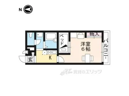 レオパレスラ・リッシュ(1K/2階)の間取り写真