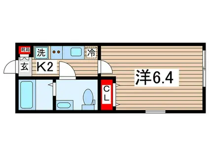 NOAH`S HIYOSHI CREST(1K/2階)の間取り写真