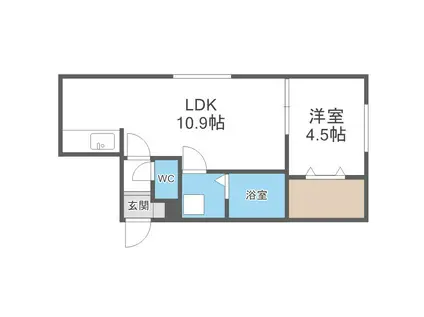 ユーゴーズS5(1LDK/3階)の間取り写真