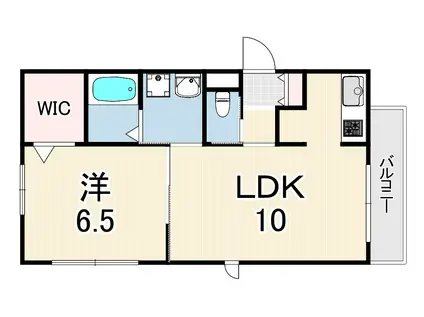 ハイフィールド(1LDK/3階)の間取り写真