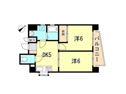 NOBSON西明石(2DK/3階)の間取り写真