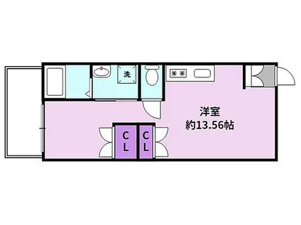 NAHEナーエ(1LDK/2階)の間取り写真