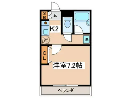 ルネッサンス要町(1K/1階)の間取り写真