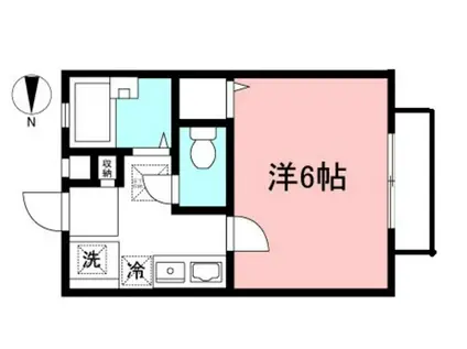 ドリームハウス(1K/1階)の間取り写真