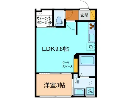 サン・ステージ野村II(1LDK/1階)の間取り写真