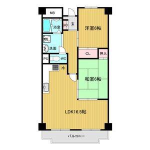 リアライズ八木(2LDK/3階)の間取り写真