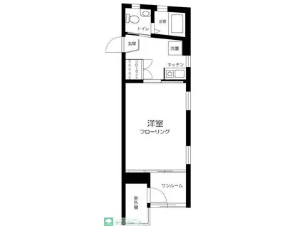 PERGOLA(1K/2階)の間取り写真