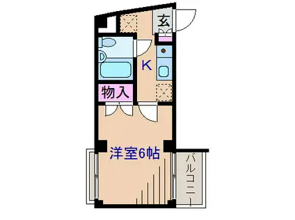 メゾンドプラウ(1K/1階)の間取り写真