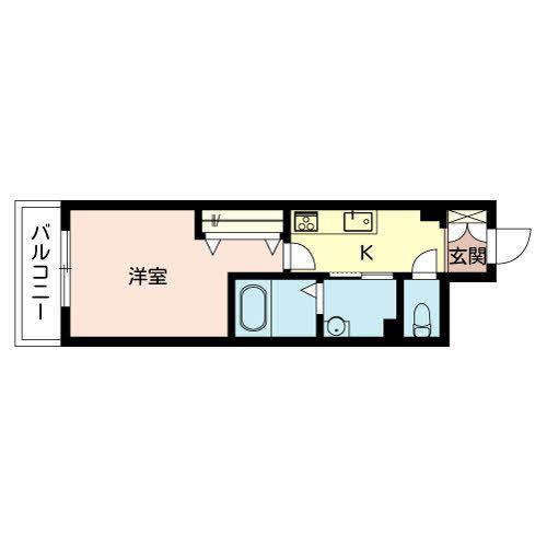SHAMAISON NOIX ESPOIR(1K/3階)の間取り写真