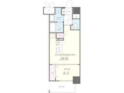 サンセール双葉町(1LDK/3階)の間取り写真