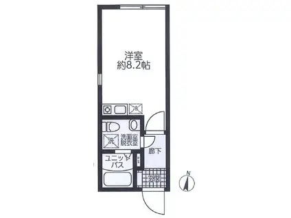 B.E.GRAND清澄白河(ワンルーム/4階)の間取り写真