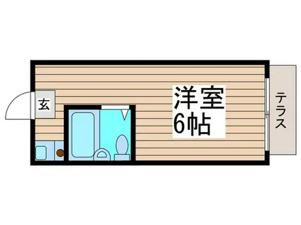 カワベ274富浜(ワンルーム/1階)の間取り写真