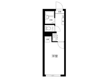 足立区扇1丁目新アパート(1K/1階)の間取り写真