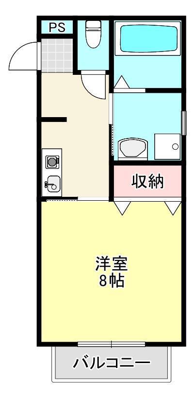 GROVE HOUSE(1K/3階)の間取り写真