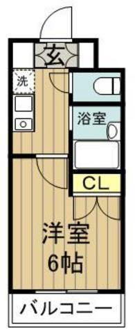 ソアブール高田馬場(1K/4階)の間取り写真