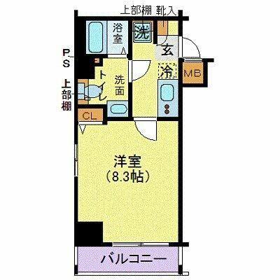 レグゼ明大前(1K/5階)の間取り写真