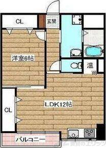 ハイツ舟木(1LDK/1階)の間取り写真