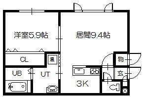 PEZITE(1LDK/1階)の間取り写真