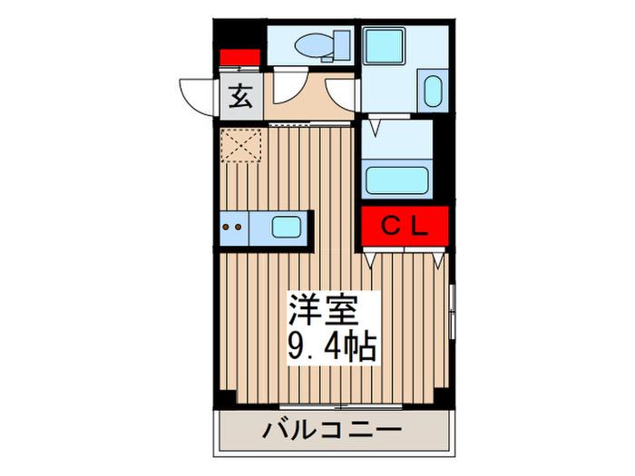 プロヴァンス北本(ワンルーム/1階)の間取り写真