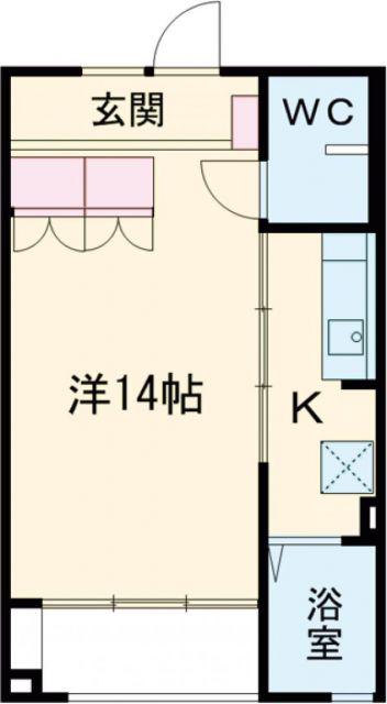 アラモード(1K/2階)の間取り写真