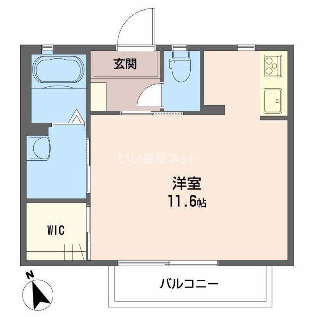 シャーメゾンHARUKA(ワンルーム/2階)の間取り写真