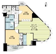 ライオンズガーデン初台(2LDK/3階)の間取り写真