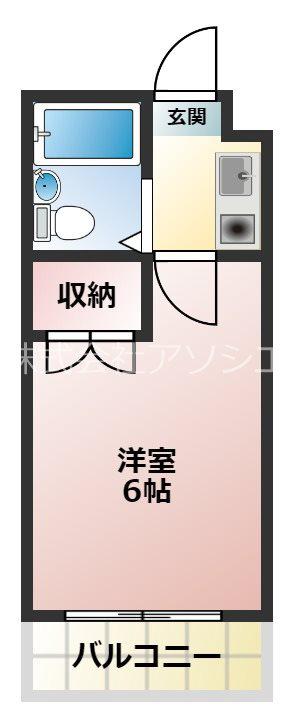 ジュネパレス越谷第02(1K/2階)の間取り写真
