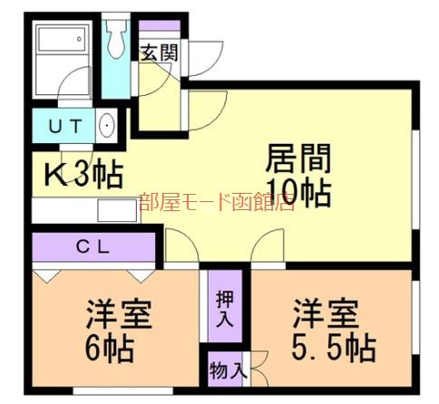 MAISON HORI(2LDK/1階)の間取り写真
