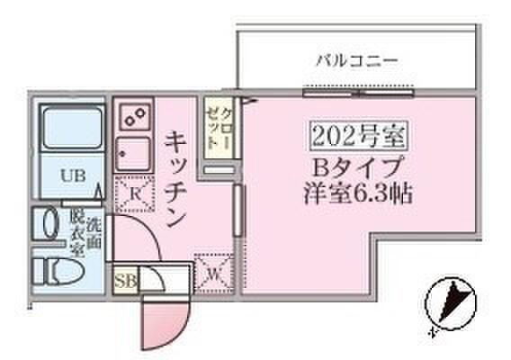 MARRIOTT 金沢八景(1K/2階)の間取り写真