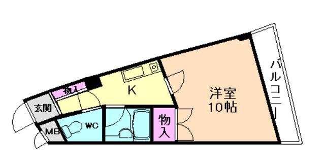COMFORT(1K/5階)の間取り写真