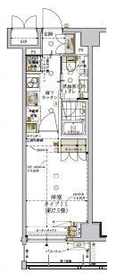 THE GRANDE REGALO 東日暮里(1K/1階)の間取り写真