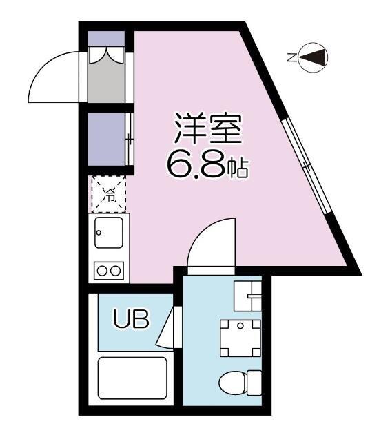 HIGASHI・NIPPORI・PRESS(ワンルーム/1階)の間取り写真