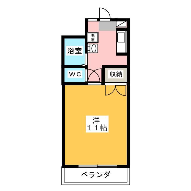 メゾン清里(1K/6階)の間取り写真