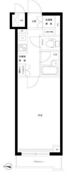 ルーブル明大前(1K/2階)の間取り写真