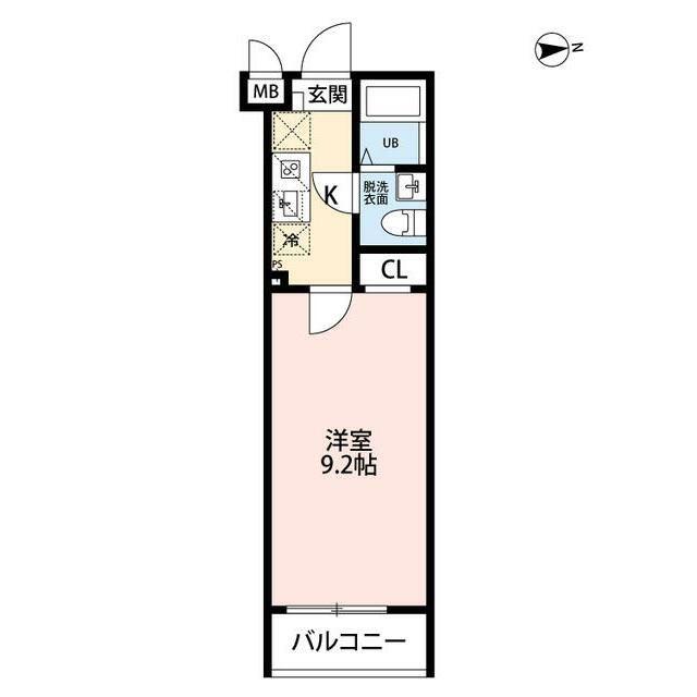 SKY ROKUCHO(1K/5階)の間取り写真
