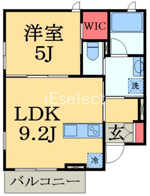 RICHEヤマダV(1LDK/3階)の間取り写真