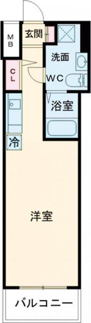 VITA NUOVA 堺(ワンルーム/5階)の間取り写真