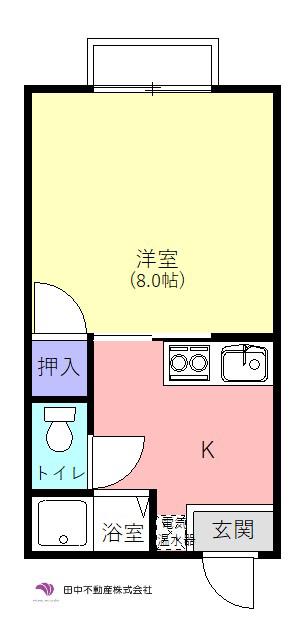 ライトドミトリー(1K/2階)の間取り写真