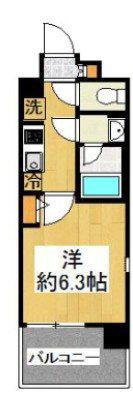 プロスタイルウェルス横浜天王町SHOKEN RESIDENCE(1K/1階)の間取り写真