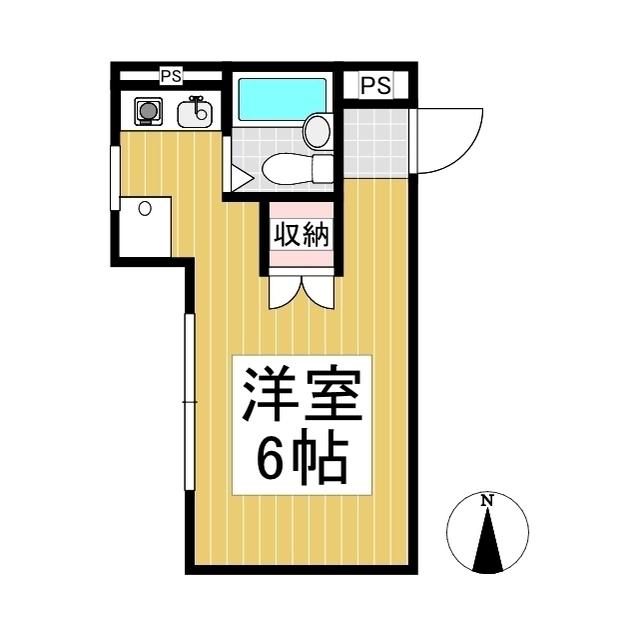 フォレストマンション房山(ワンルーム/3階)の間取り写真