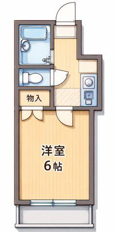 レオパレス明治町PART2(1K/2階)の間取り写真