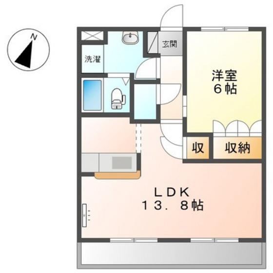 EL CASA (1LDK/2階)の間取り写真