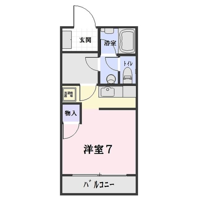 ザ・ホワイトハウス(1K/2階)の間取り写真